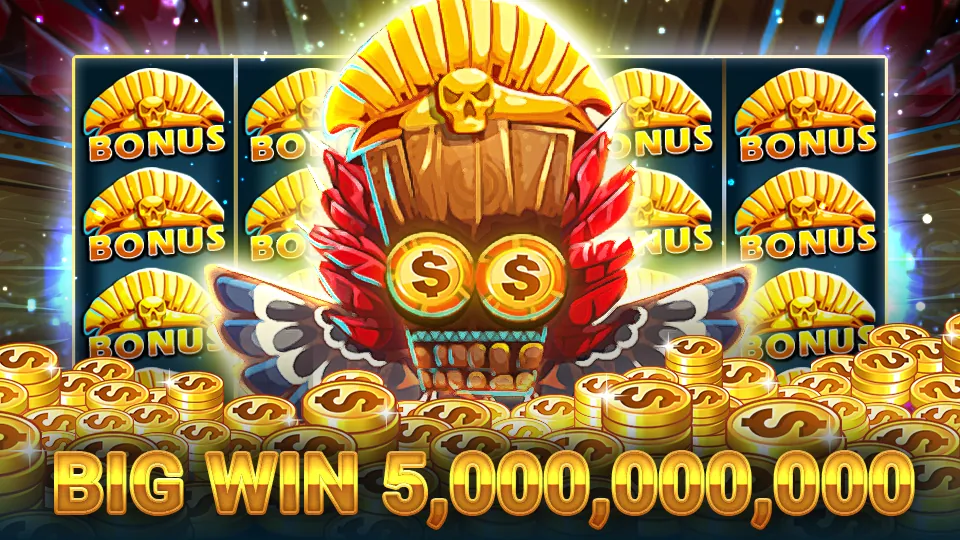 Màn hình hiển thị jackpot lũy tiến khổng lồ với tiền vàng đổ ra